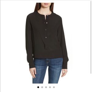 Black Silk Theory Blouse